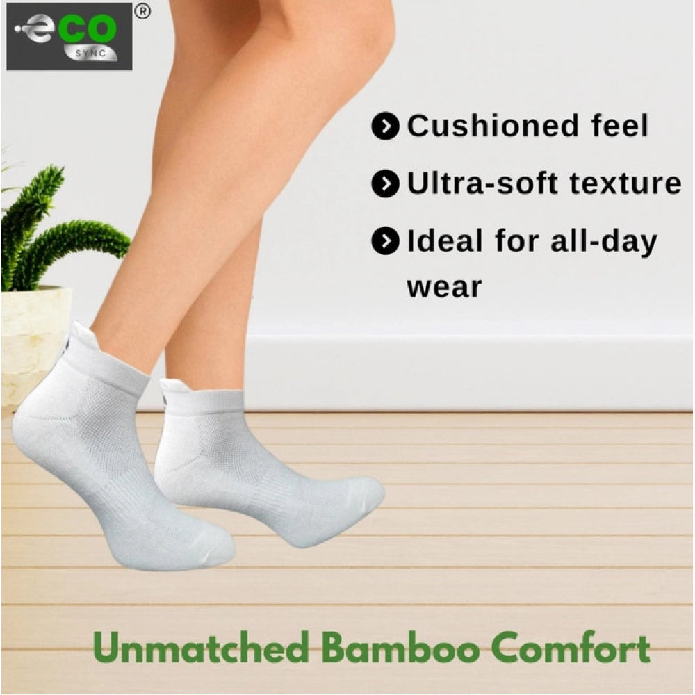 4_Pair Set Unisex Casual Bamboo Cotton Printed Ankle Length · 3201
