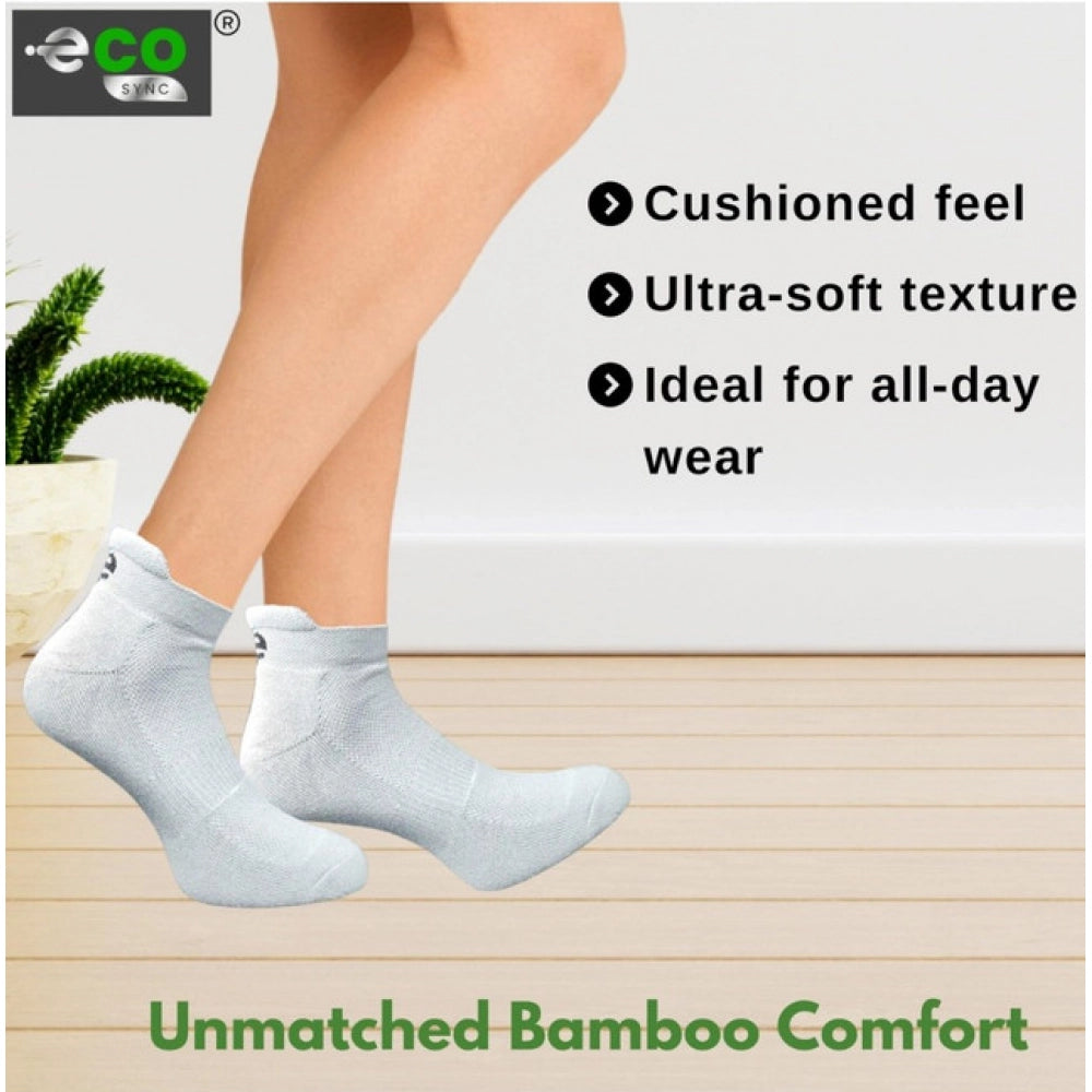 4_Pair Set Unisex Casual Bamboo Cotton Printed Ankle Length · 3204