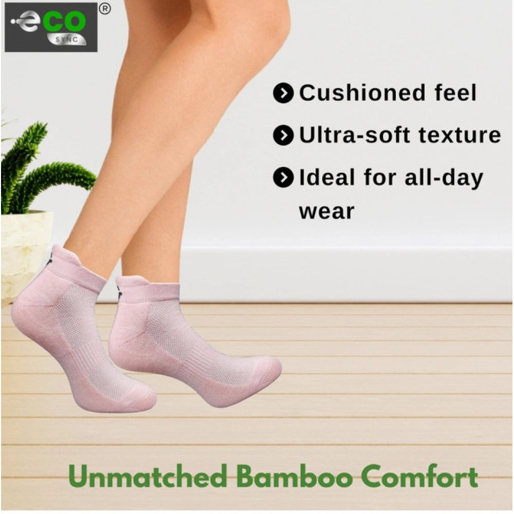 4_Pair Set Unisex Casual Bamboo Cotton Printed Ankle Length · 3205