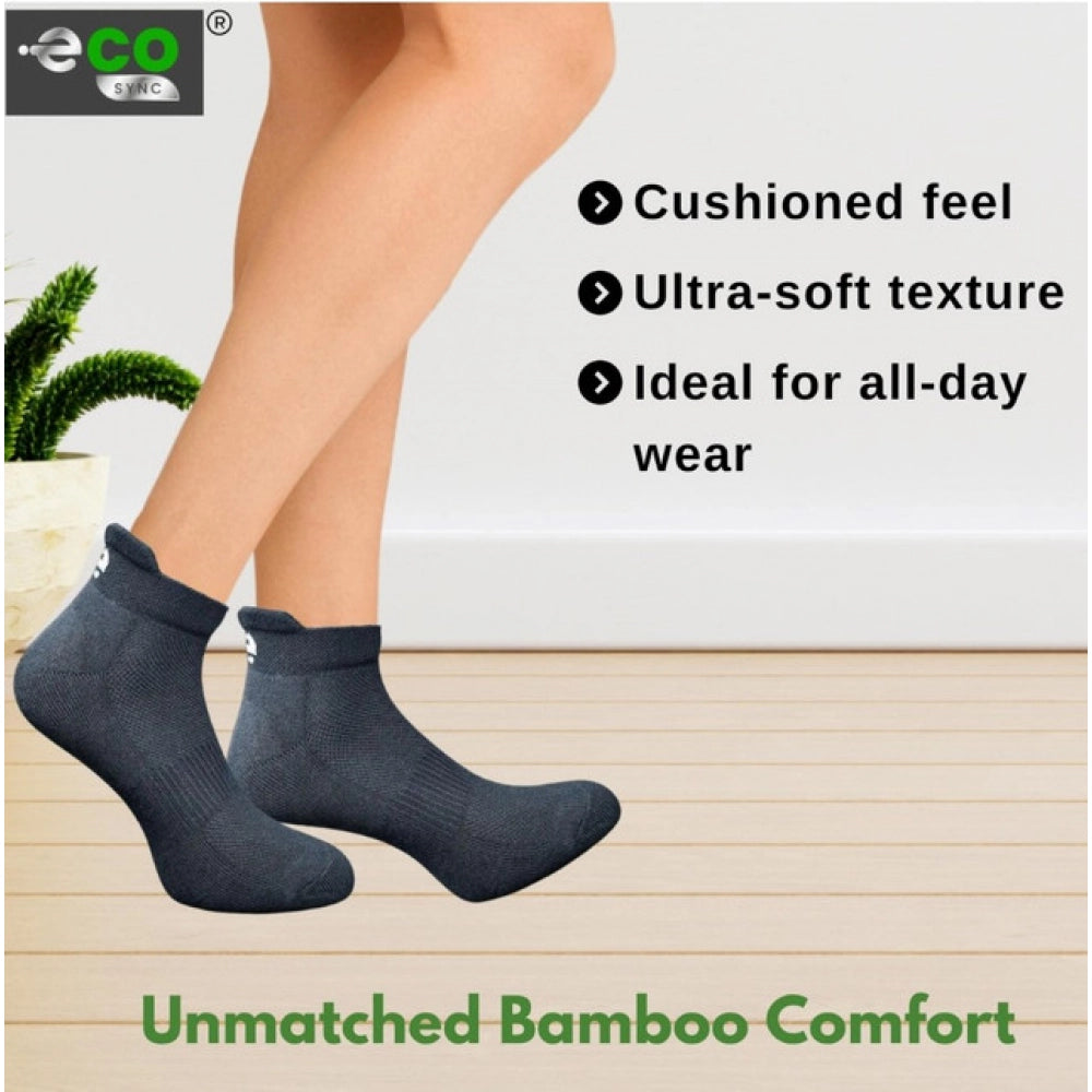 4_Pair Set Unisex Casual Bamboo Cotton Printed Ankle Length · 3207