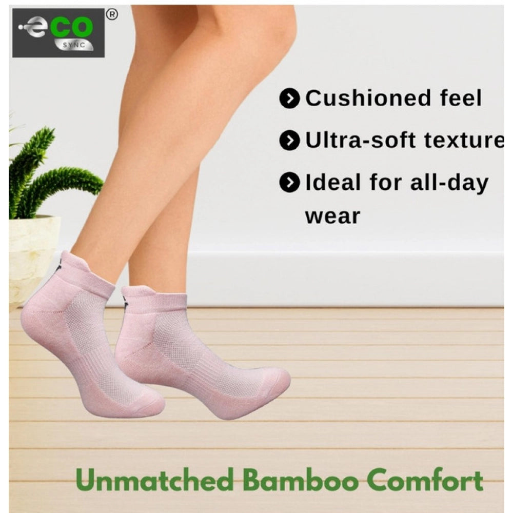 4_Pair Set Unisex Casual Bamboo Cotton Printed Ankle Length · 3215