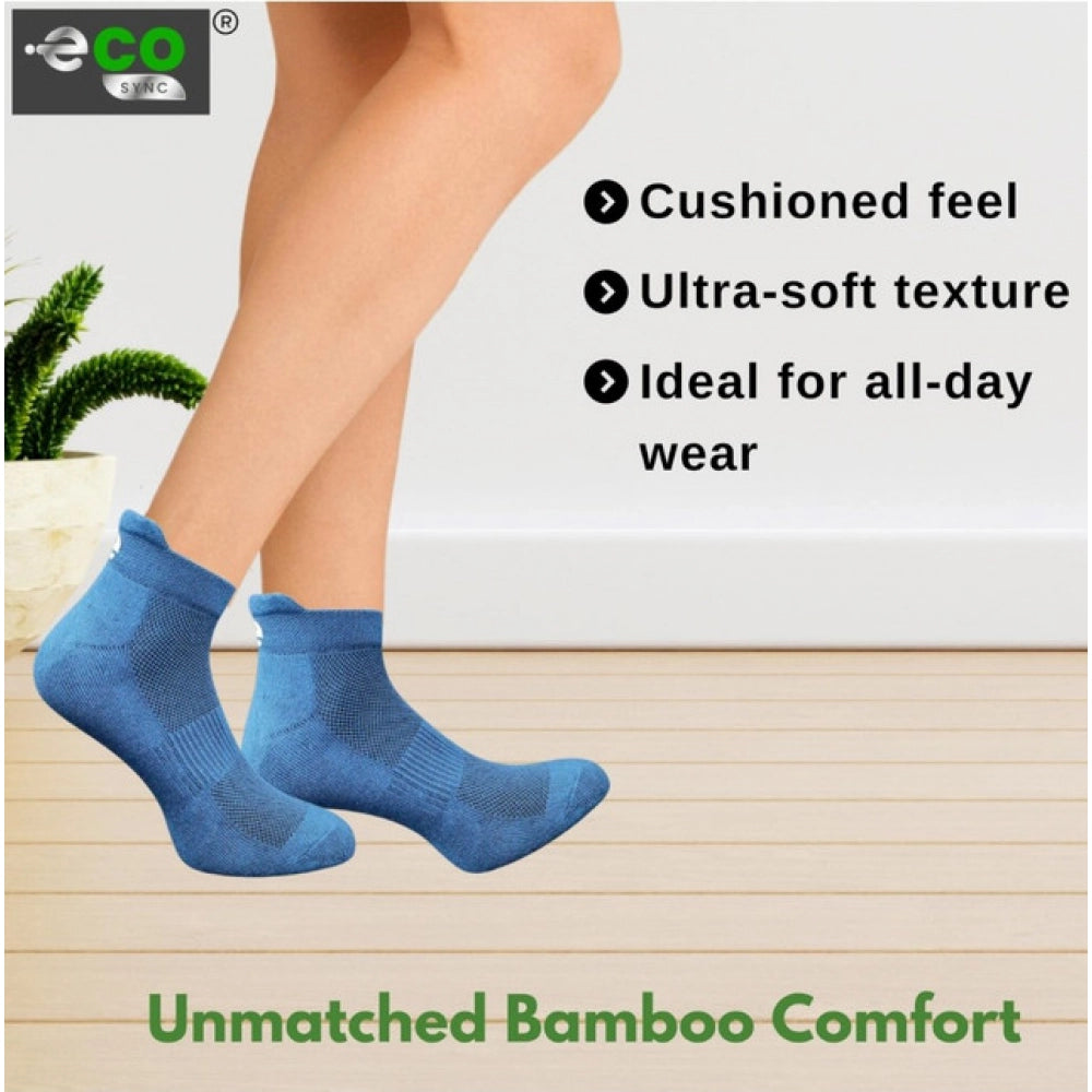4_Pair Set Unisex Casual Bamboo Cotton Printed Ankle Length · 3224