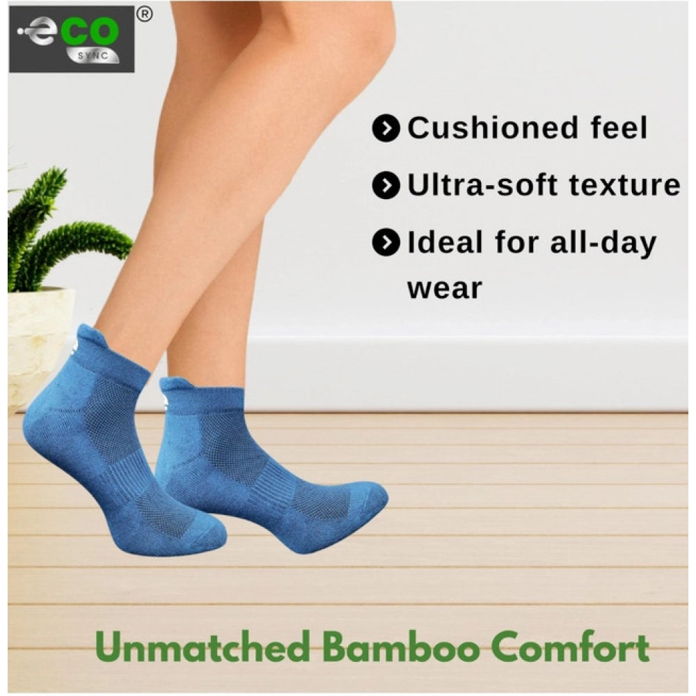 4_Pair Set Unisex Casual Bamboo Cotton Printed Ankle Length · 3226
