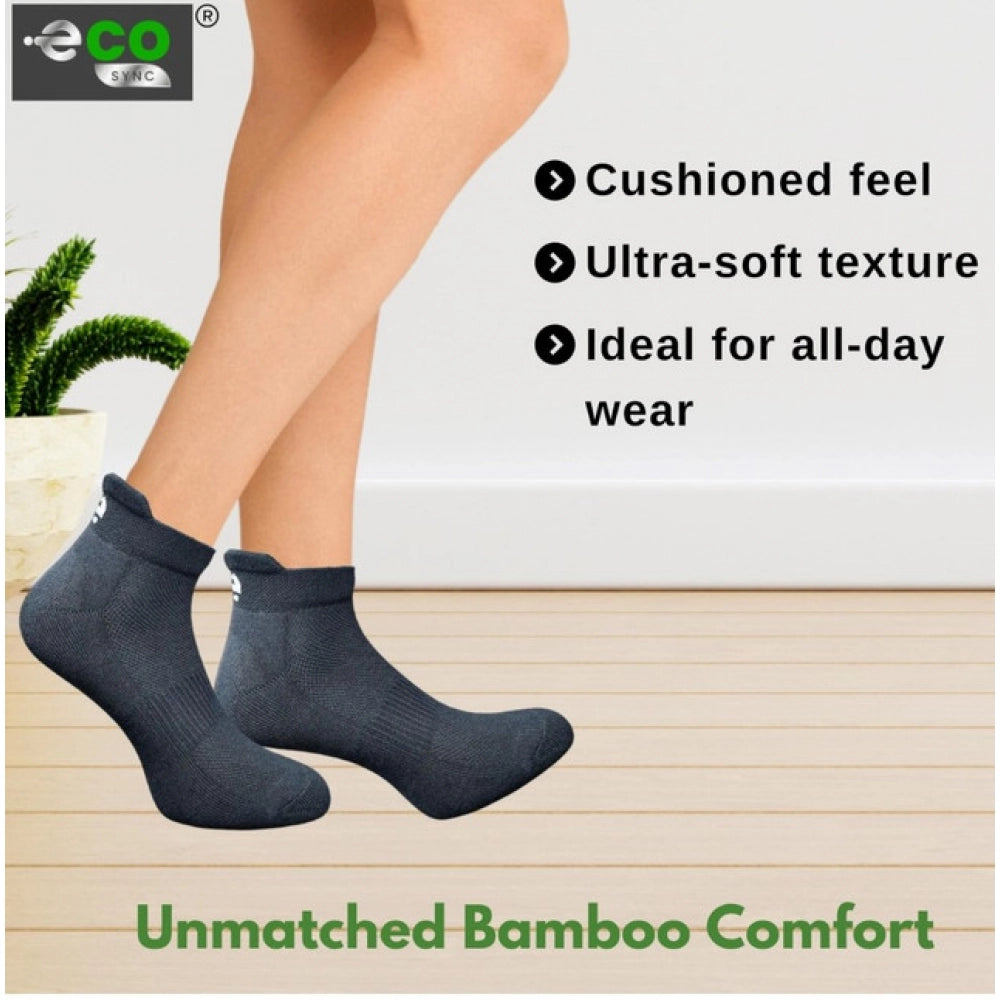4_Pair Set Unisex Casual Bamboo Cotton Printed Ankle Length · 3227