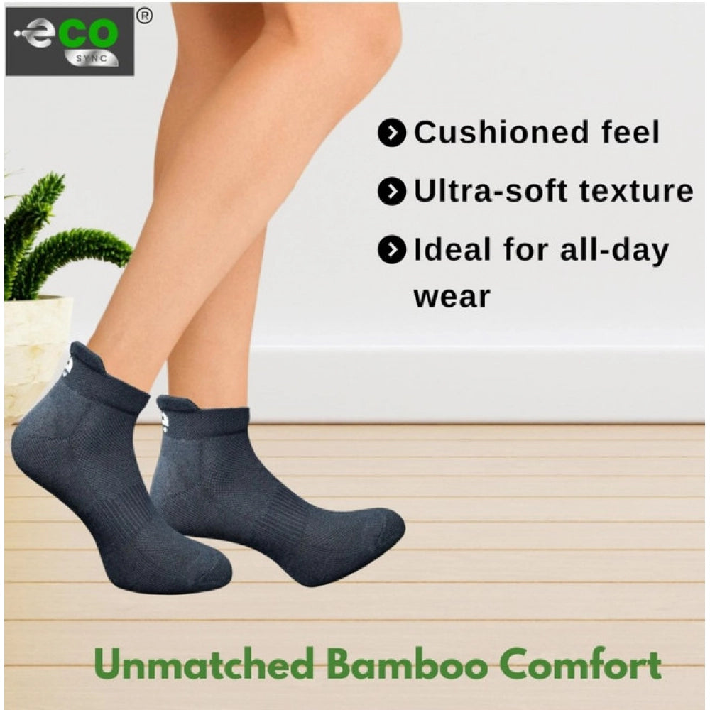 4_Pair Set Unisex Casual Bamboo Cotton Printed Ankle Length · 3233