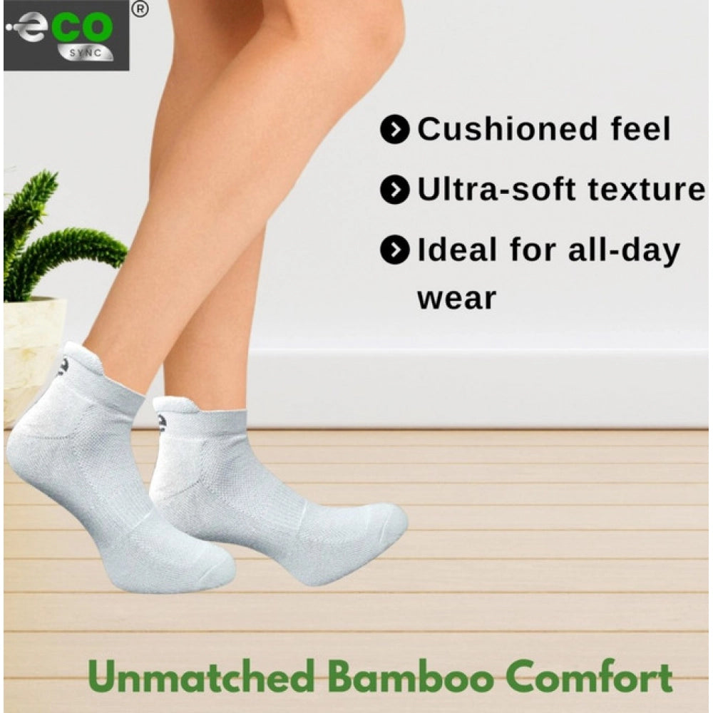 4_Pair Set Unisex Casual Bamboo Cotton Printed Ankle Length · 3241