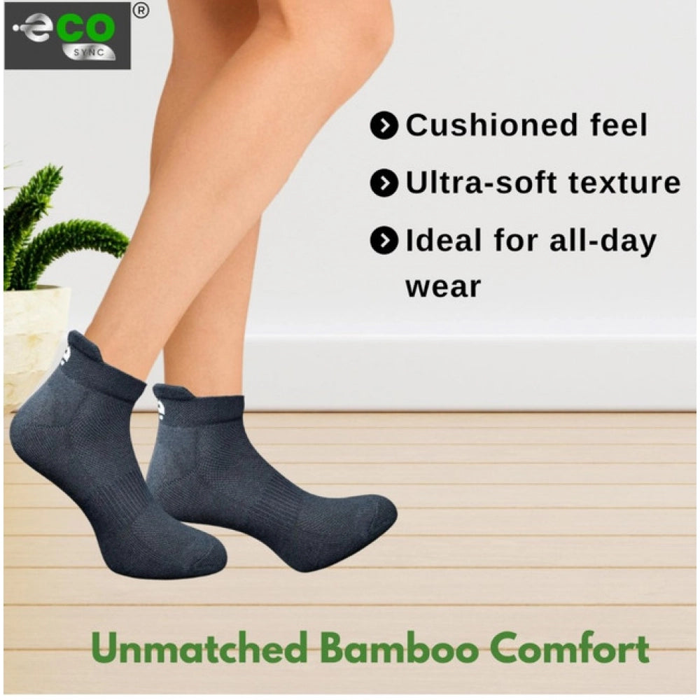 4_Pair Set Unisex Casual Bamboo Cotton Printed Ankle Length · 3252
