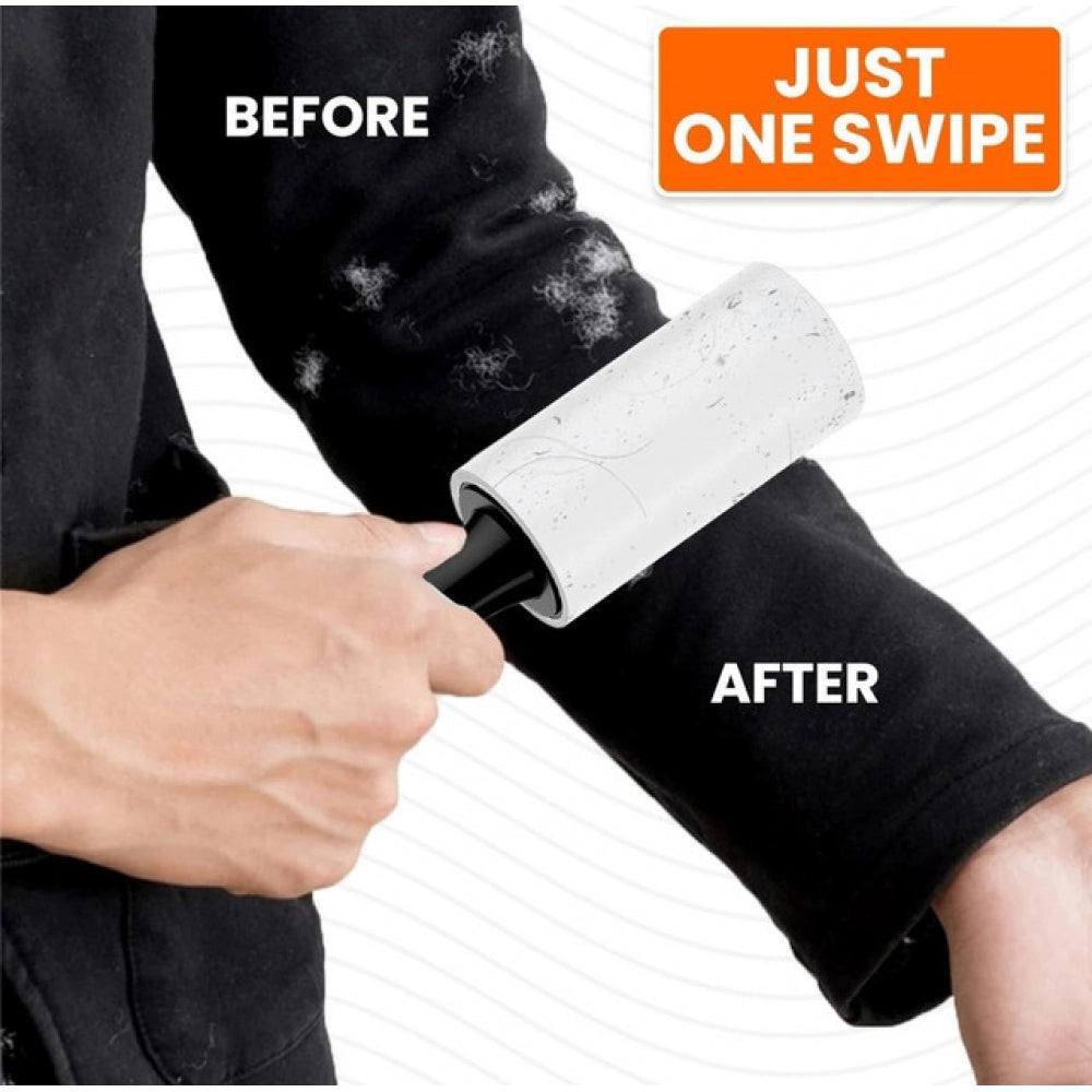 Pet Hair Remover 1 Handle And 4 Refill Totally — White