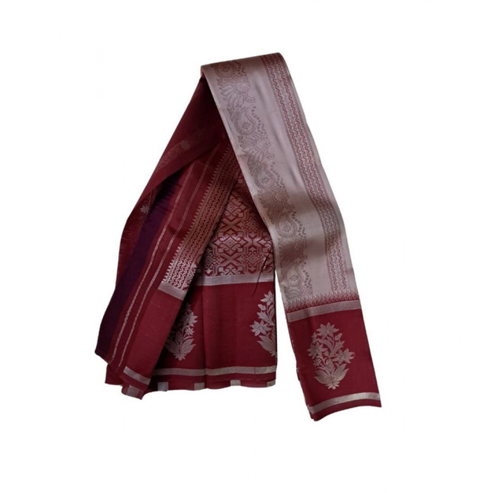 Women's Soft Silk Wooven Saree · 4409