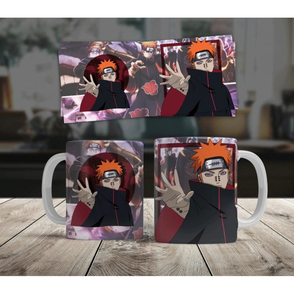 Anime Pain Ceramic Printed Coffee Mug — White