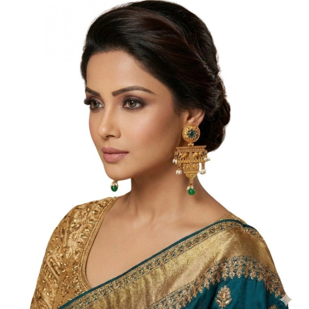 Women's Zinc Alloy Gold Plated Chandelier Earrings