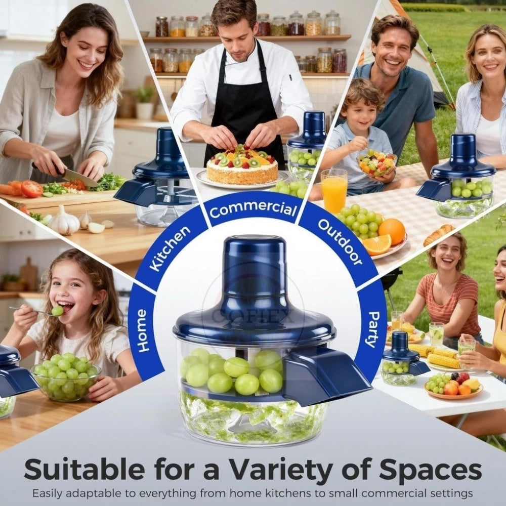 Solid An Electric Automatic Peeler — Blue