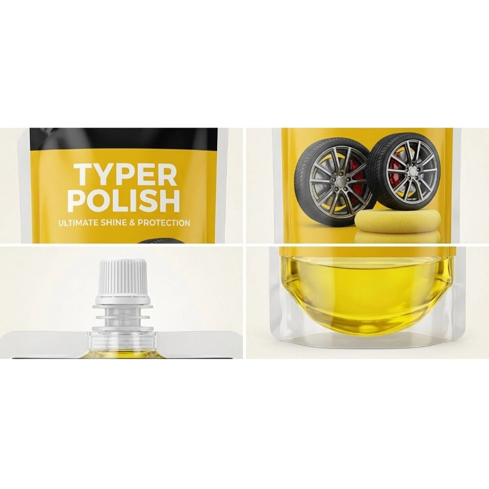 Ultra Tyre Shine & Polish Liquid Pouches 100 mls · Pack of 2
