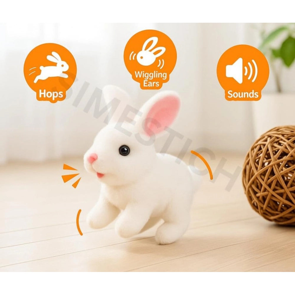 Walking And Talking Rabbit — White