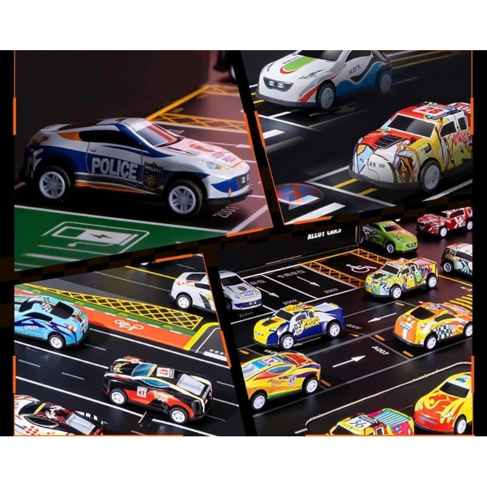 48 Piece Pull Back Car Set