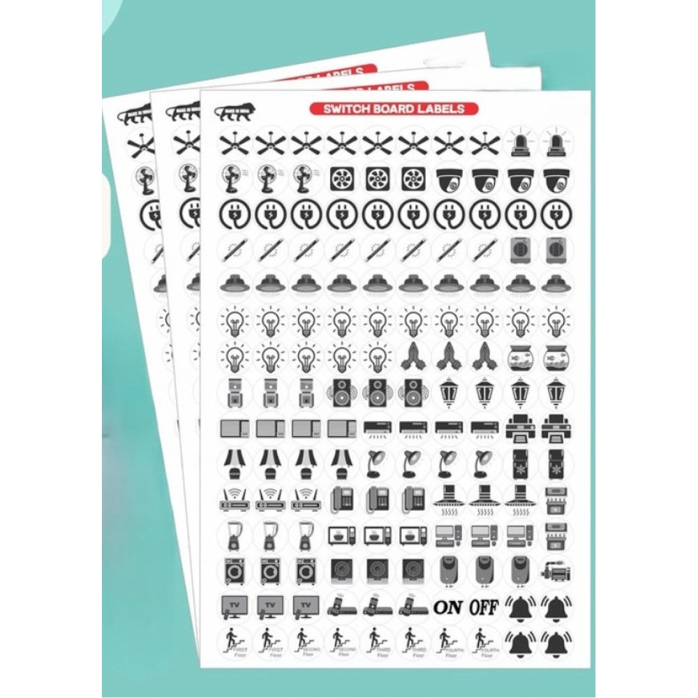 Switch Board Stickers · Pack of 3 — Black