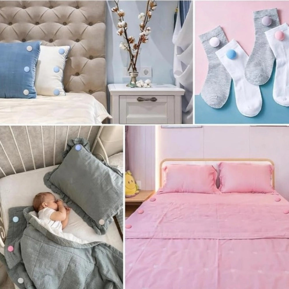 Duvet Clips · Pack of 10 — Pink-Blue