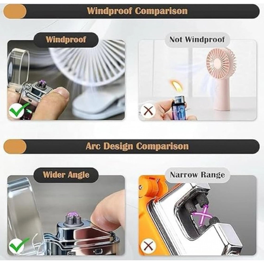 Electric Gas Lighter — Silver
