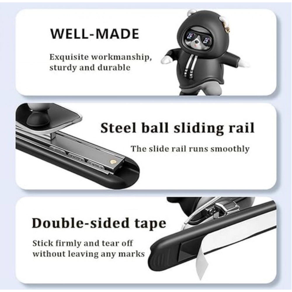 Car Slidder Panda — Black