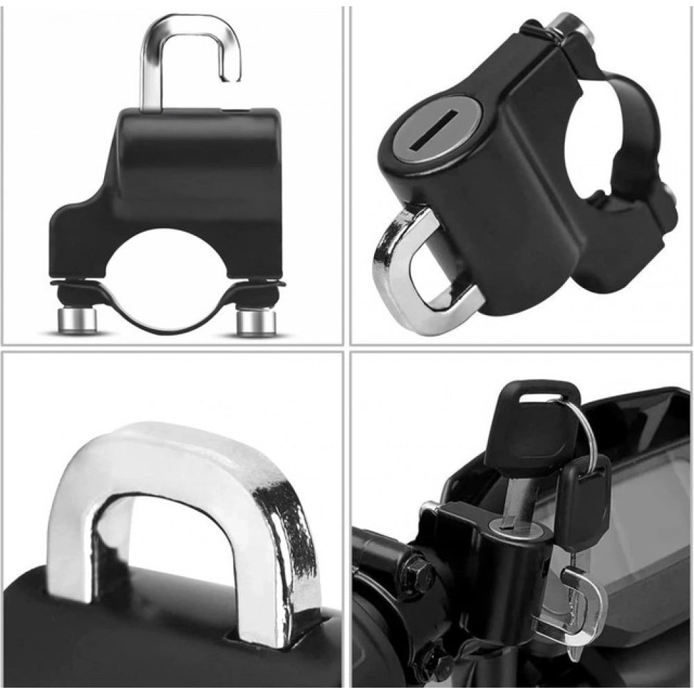 Motorcycle Helmet Locks · Pack of 2 — Black