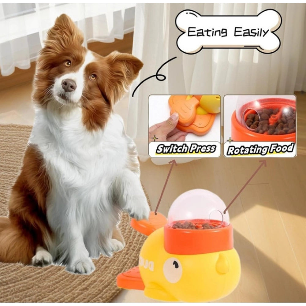 Pet Feeder — Yellow-Orange