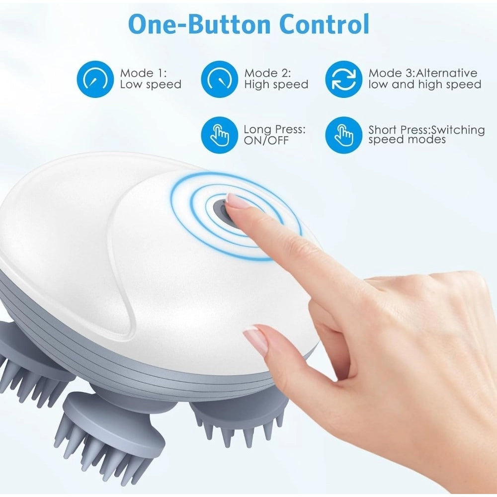 Electric Scalp Massager — Grey