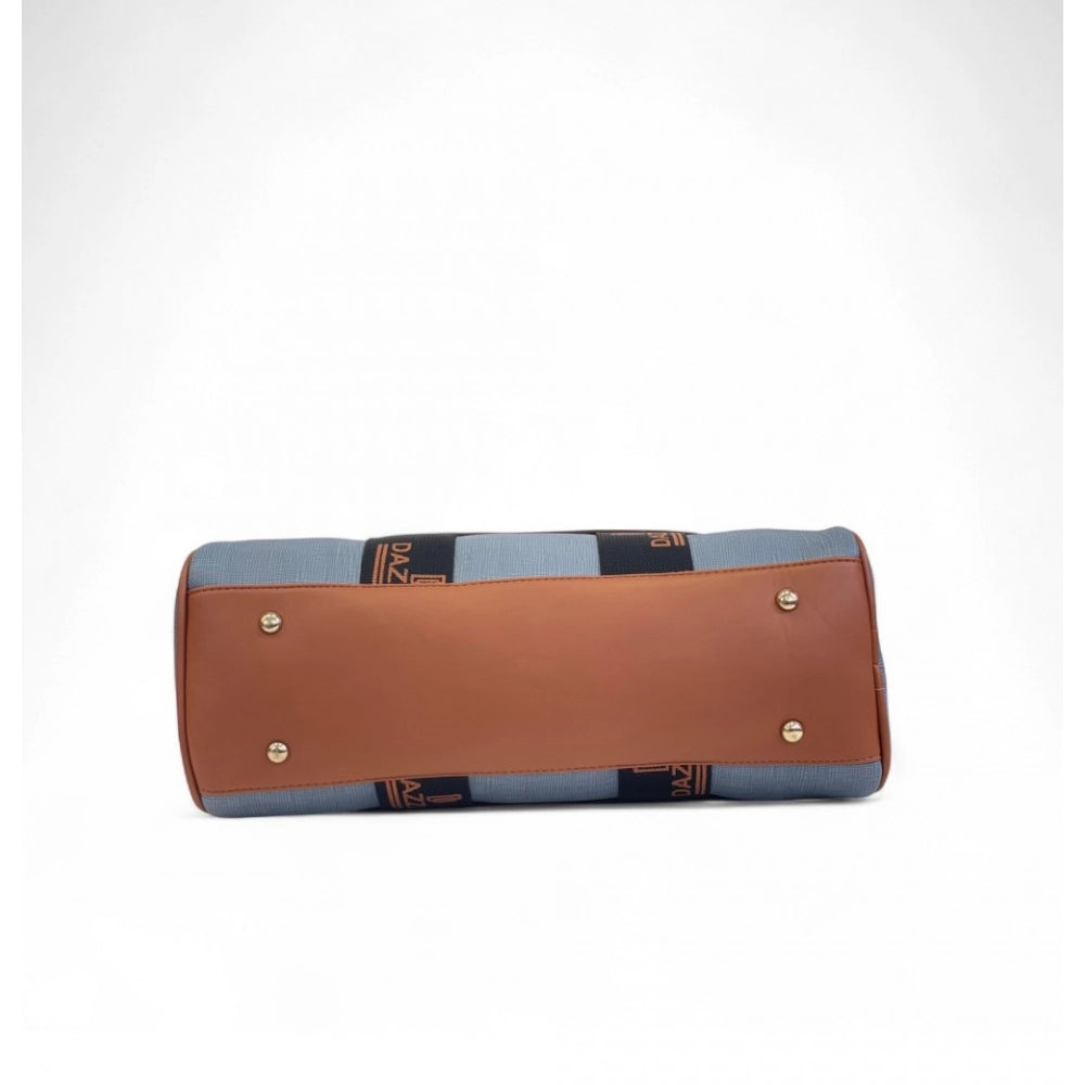 Women's Textured Duffle Bag — Blue