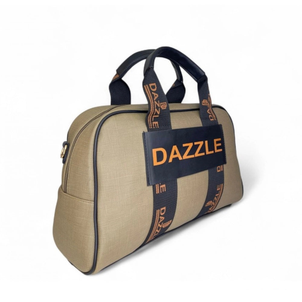 Women's Textured Duffle Bag — Olive Green