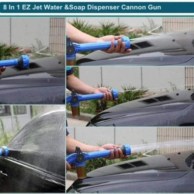 Water Cannon 8 in 1 Turbo Water Spray Gun for Car Washing