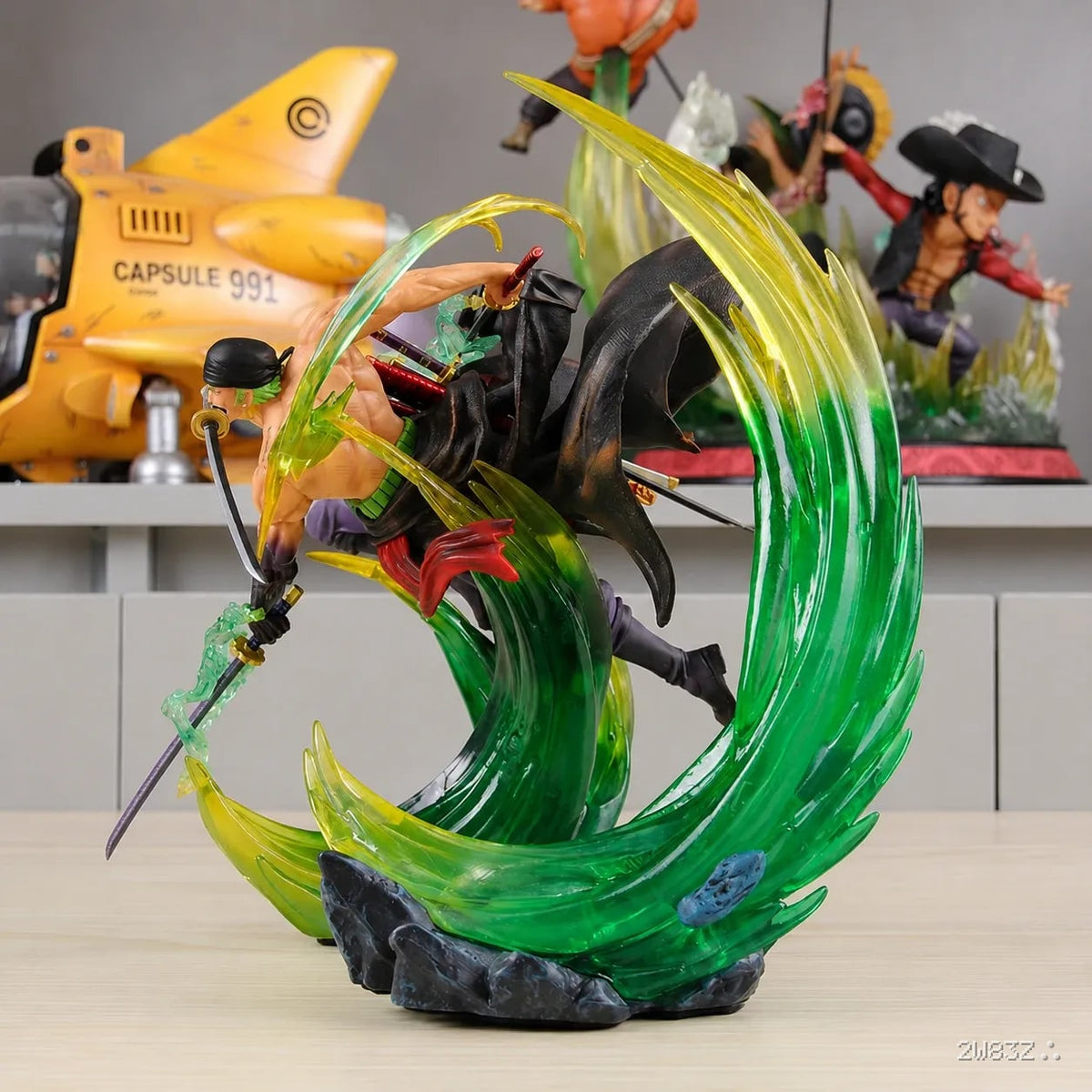 Roronoa Zoro Demon Aura Slash – Premium Battle Action Figure (With Effects & Blades)
