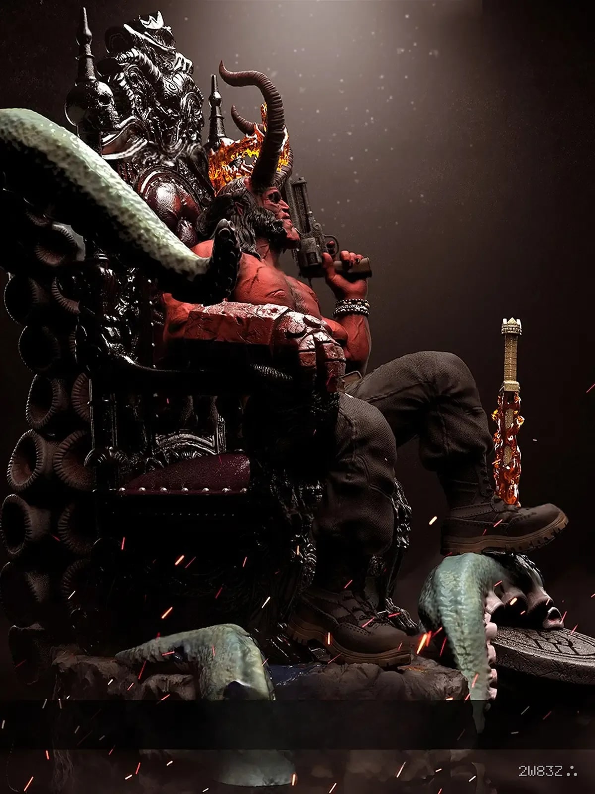 Throne Ascendant | Hellboy Resin Statue (1/6 Scale)
