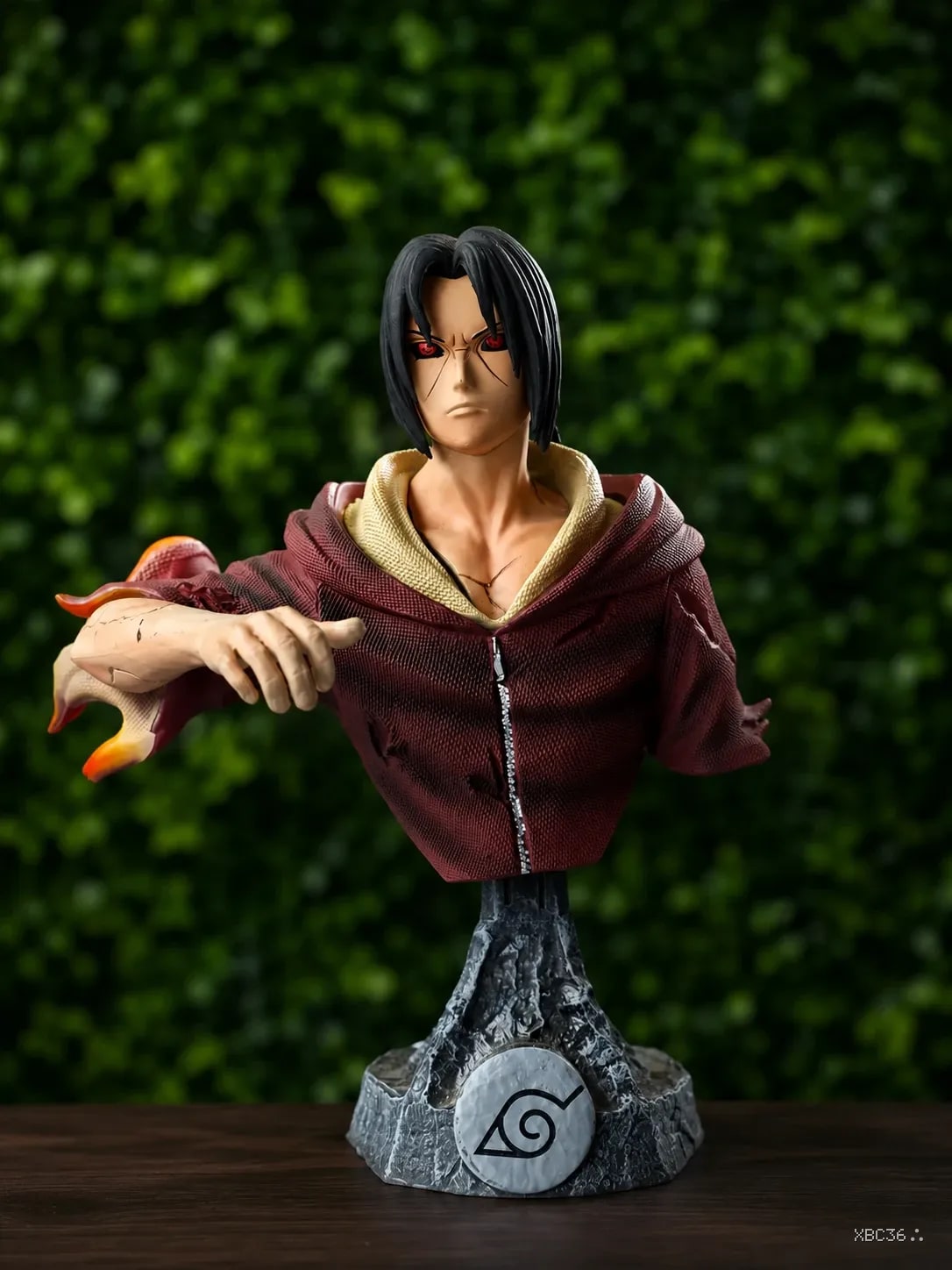 Itachi Uchiha Bust Statue – Sharingan Mode