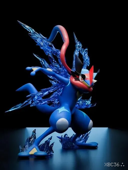 Greninja Premium PVC Action Figure Statue – Dynamic Water Effect Collectible