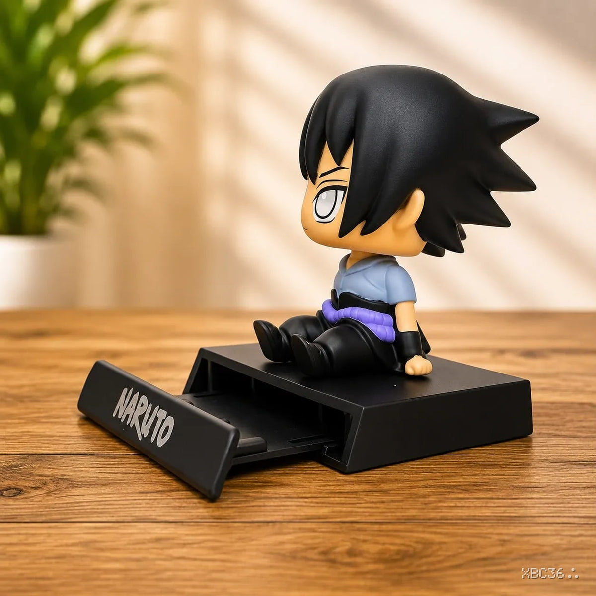 Sasuke Uchiha Bubble Head with Phone Holder