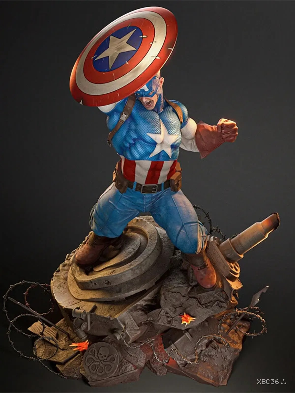 Captain America Resin Statue (1/6 Scale)