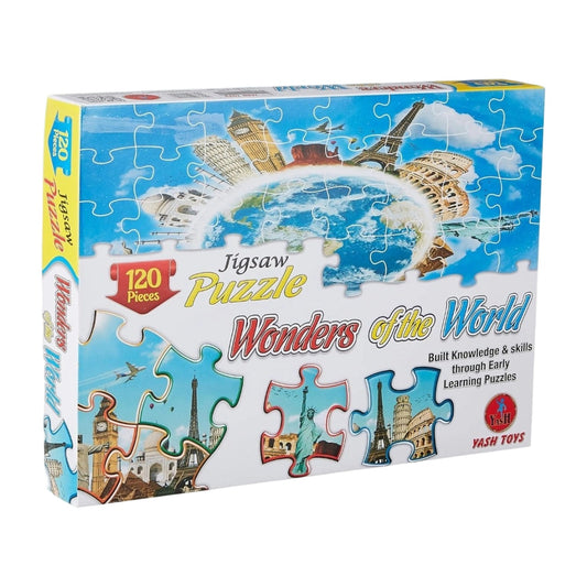120_Pcs Jigsaw Puzzle Wonders Of The World AllQwik