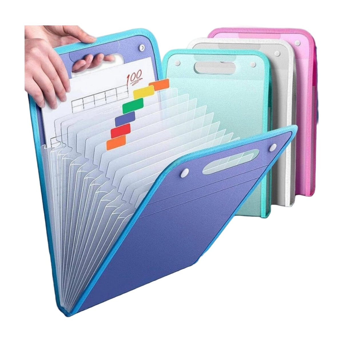 13 Layer A4 Paper File Folders · Pack of 2 AllQwik