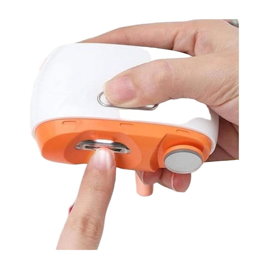 2 In 1 Electric Nail Clipper — White AllQwik