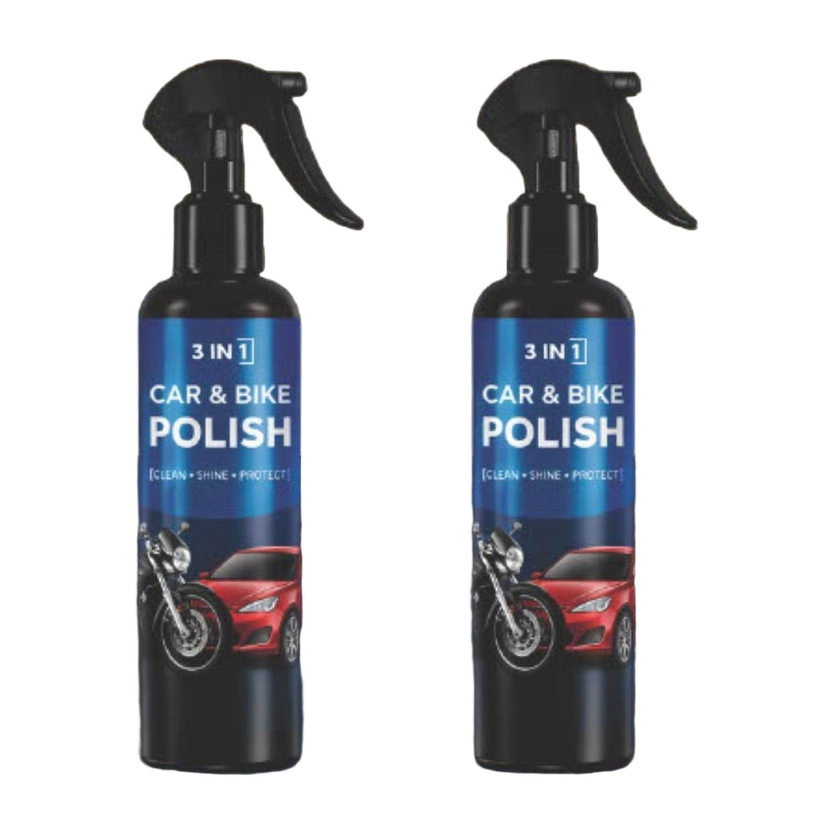 3-In-1 Car And Bike Polish Spray Bottles 100 mls · Pack of 2 AllQwik
