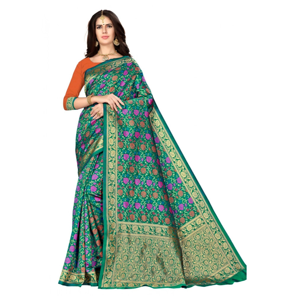 Women's Banarasi Silk Saree — Multi · 031D