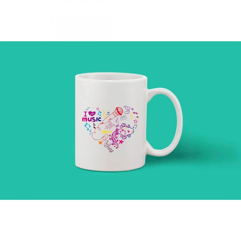 Printed Ceramic Coffee Mug - 1 Pieces · usic