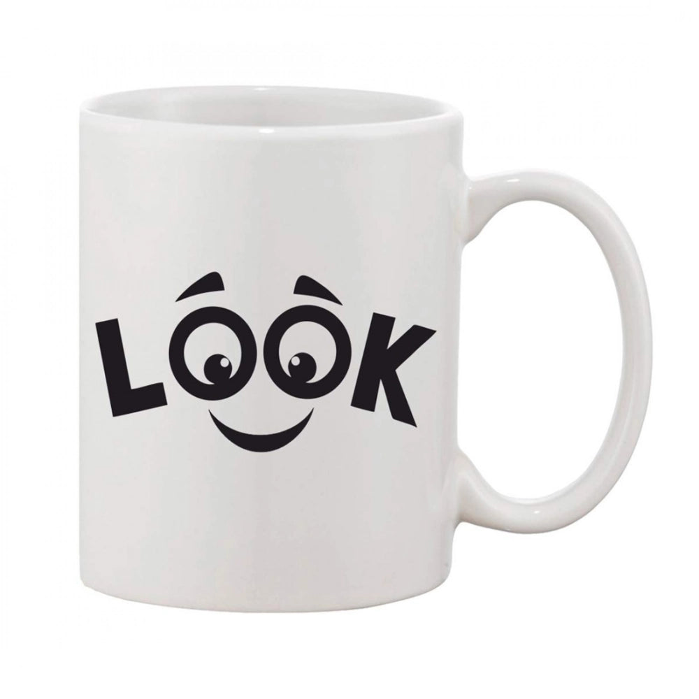 Printed Ceramic Coffee Mug - 1 Pieces · Look