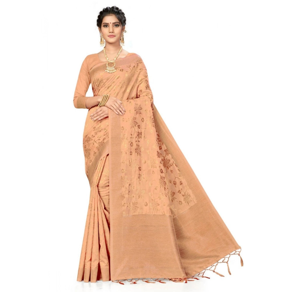 Women's Banarasi Saree — Beige