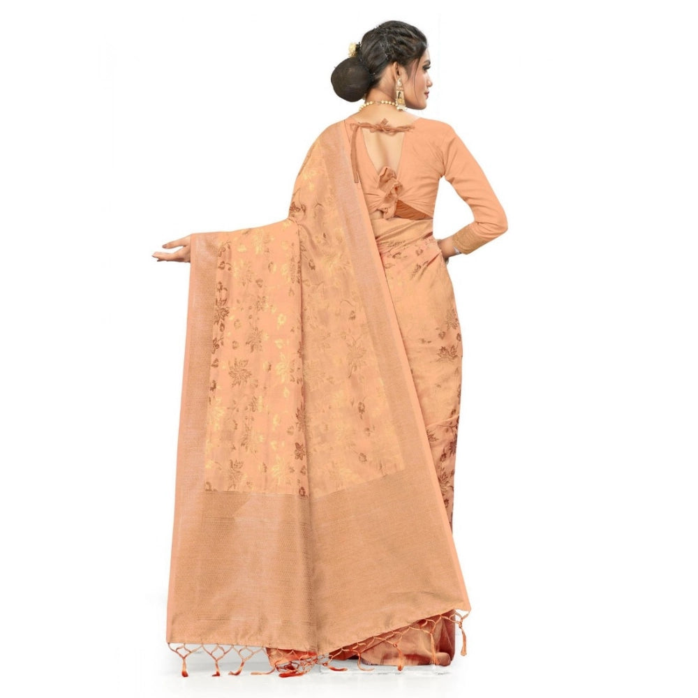 Women's Banarasi Saree — Beige
