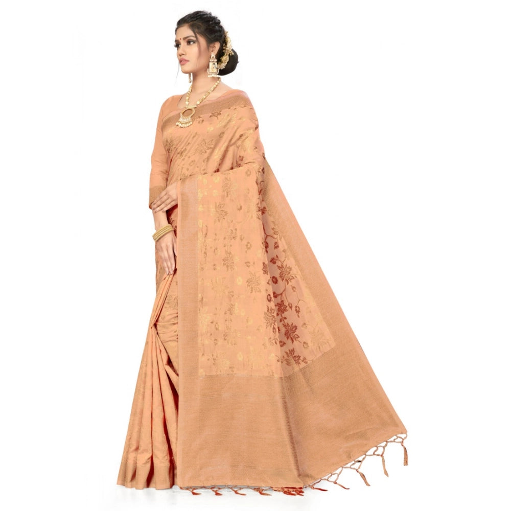 Women's Banarasi Saree — Beige