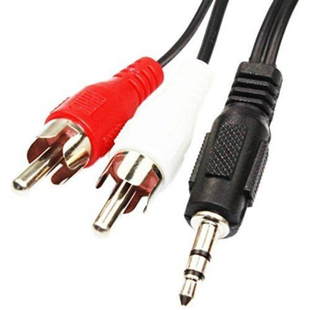 3.5Mm Stereo Audio Male To 2Rca Male Ep To — Black · P158