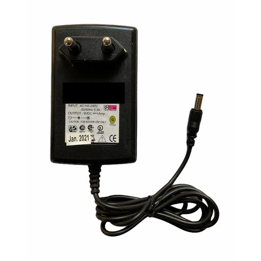 9V 1A Power Adapter — Black · P192