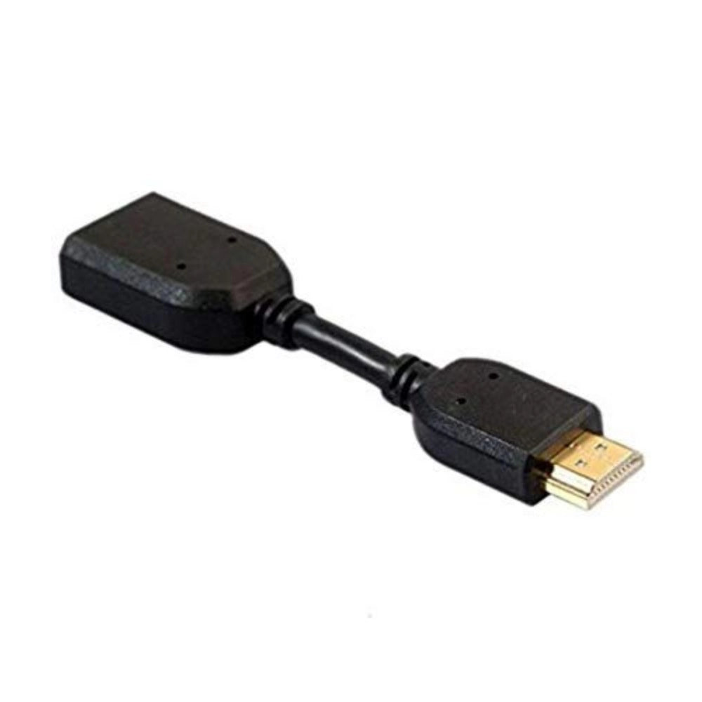Male To Female HDMI Cables 0.1 — Black