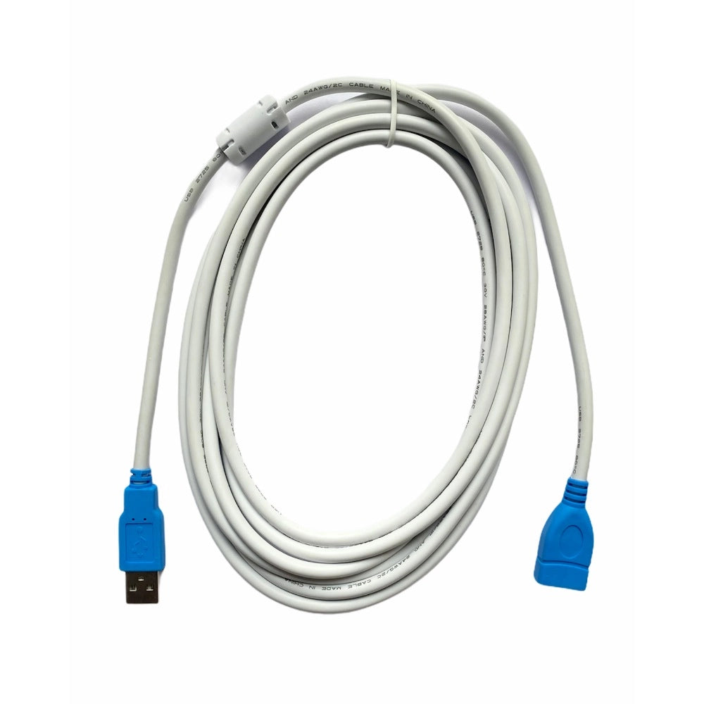 USB Male To Female Extension Cable 3 Yards Supports — White