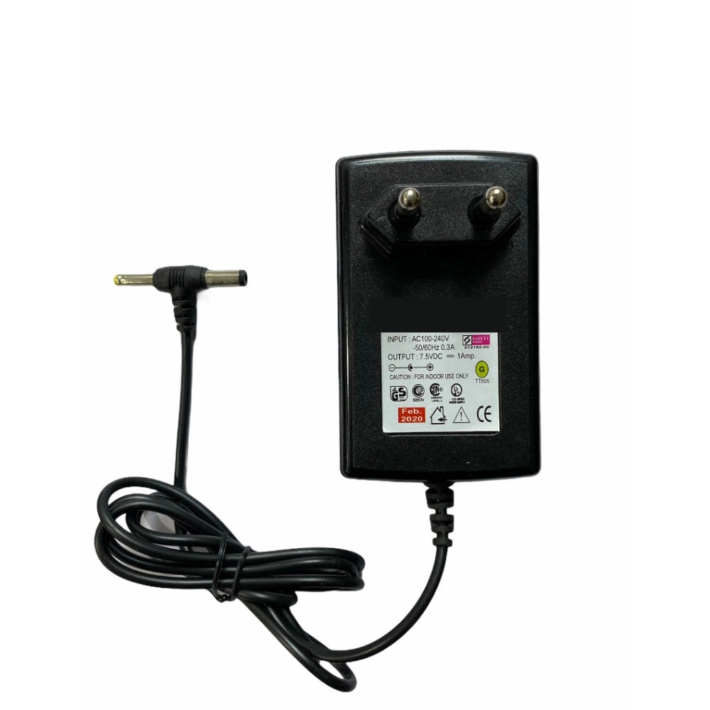 7.5V 1A Power Adapter — Black